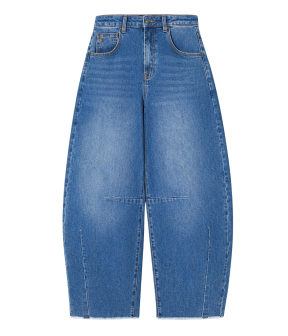 Janice Barrel Jeans Jeans Blauw Billy