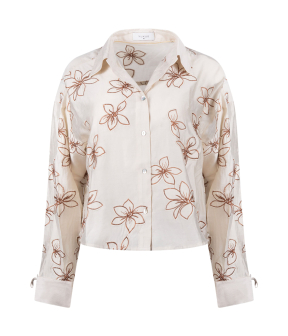 Nukus Bailey Blouse Flower Blouses Zand Nkf02118
