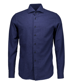 Xacus Washed Shirt Lange Mouw Overhemden Donkerblauw 721ml/31148