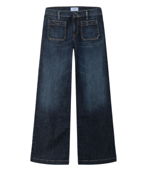 Cambio Ada Patched Pocket Jeans Donkerblauw 9157 0009 03