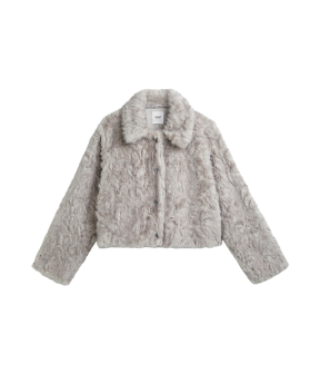 Summum Jacket Soft Faux Fur Jackets Lichtgrijs 1s1320-12525