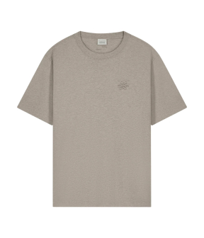 Filling Pieces 422620500397 T-shirts Beige Embroidered Knot Melange