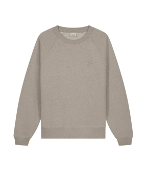 Filling Pieces 422630500397 Sweaters Beige Sweatshirt Embroidered Knot Melange