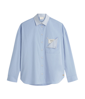 Josh V Romulo Blouses Lichtblauw Jv-2607-0115