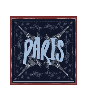 Janice Effron Sjaals Blauw Effron Paris