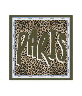 Janice Effron Sjaals Groen Effron Panterprint