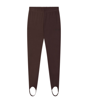 Alix The Label Ladies Knitted Clean Legging Leggings Donkerbruin 2608139952