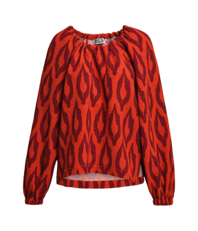 Essentiel Antwerp Oversized Top Tops Rood Kolorful