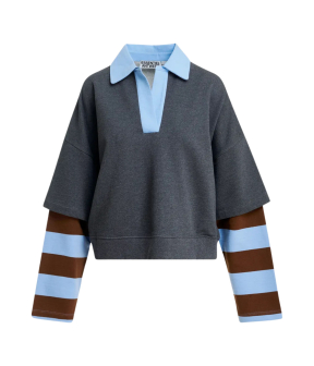 Essentiel Antwerp Polo Sweatshirt Polos Grijs Kantelou