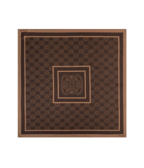 Dante 6 Monogram Printed Scarf Sjaals Donkerbruin 263900