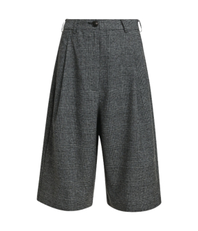 Essentiel Antwerp Wide Leg Bermudas Bermudas Grijs Kreme
