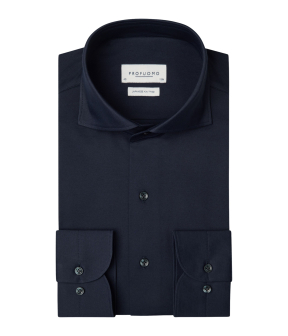 Profuomo X-cutaway Sf Lange Mouw Overhemden Donkerblauw Ppxh30021