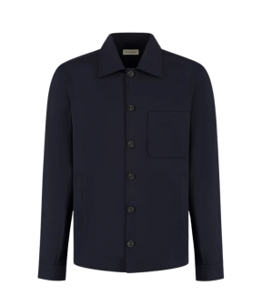 Duquezzi Wool Blend Overshirt Overshirts Donkerblauw Dqa50026007