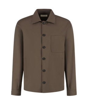 Duquezzi Wool Blend Overshirt Overshirts Bruin Dqa50026007