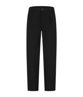 Duquezzi Wool Blend Trousers Pantalons Zwart Dqa50026009
