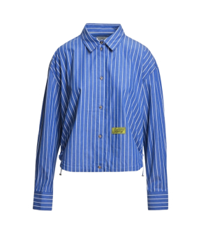 Essentiel Antwerp Cropped Shirt Blouses Lichtblauw Kabu