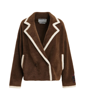 Essentiel Antwerp Contrast Cardigan Vesten Bruin Kugar