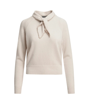 Essentiel Antwerp Pullover With Beads Pullovers Off White Kasa