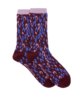 Essentiel Antwerp Leopard Socks Sokken Bordeaux Karty