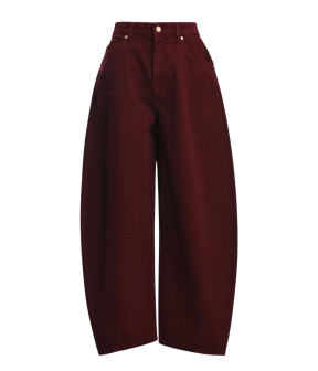 Essentiel Antwerp Kokos Barrel Jeans Bordeaux Kokos