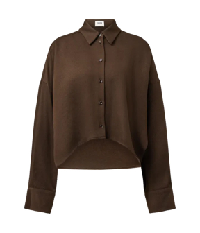 Drykorn Oshia Blouses Donkerbruin 128131 Oshia