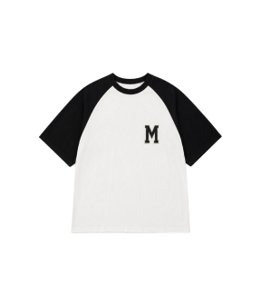 Mansour Paris College Baseball Stitch T-shirts Zwart Paris College Baseball Stitch