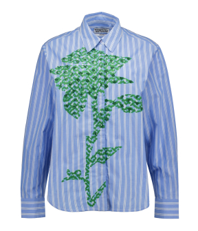 Essentiel Antwerp Embroidered Shirt Blouses Lichtblauw Kdot