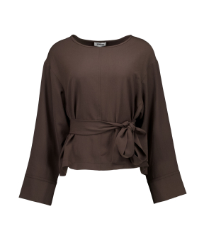 Zenggi Jap Crepe Tops Donkerbruin Y04-1017 3034