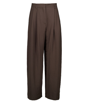 Zenggi Jap Crepe Jade Pantalons Donkerbruin Y05-1012 3034