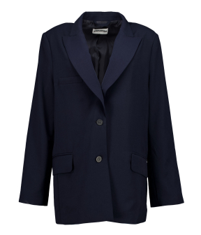 Zenggi Jap Crepe Relaxed Blazers Donkerblauw Y08-1006 3034