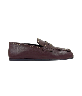 Posa Pw119 Loafers Bordeaux Bardot Loafer Studs