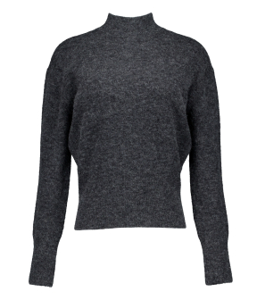 Closed Mock Neck Truien Donkergrijs C96434-98c-22