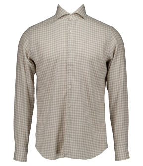 Xacus Washed Shirt Lange Mouw Overhemden Ecru 721ml/91338