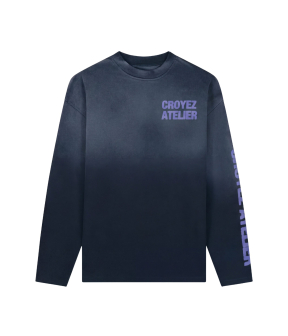 Croyez Sprayed Atelier Longsleeve Longsleeves Zwart Crb30026013