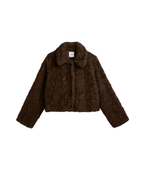 Summum Jacket Soft Faux Fur Jackets Donkerbruin 1s1320-12525