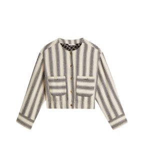 Summum Jacket Stripe  Zwart 1s1277-12329