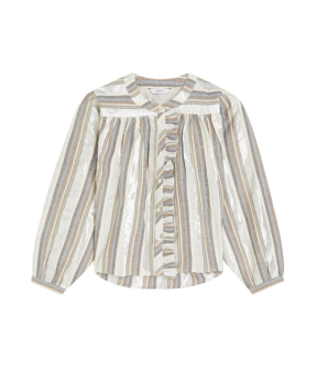Summum Blouse Silver Stripe  Zilver 2s3416-12422