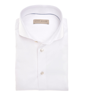 John Miller Overhemd Slim Fit  Wit 5346517