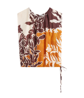 Summum Top Border Print Double  Multicolor 2s3479-12453