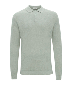Gentiluomo Polo 3 Buttons Ls Polos Lichtgroen K4166-274
