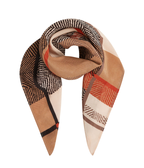 Summum Scarf Satin Sjaals Multicolor 8s1106-8617