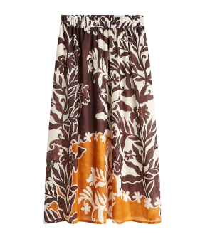 Summum Skirt Border Print Double  Multicolor 6s1359-12453