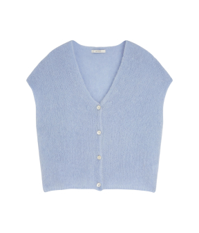 Summum Cardigan Sleevles Mohair Knit  Lichtblauw 7s7975-70058