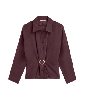 Summum Blouse Lyocell Blend Blouses Bordeaux 2s3524-12492