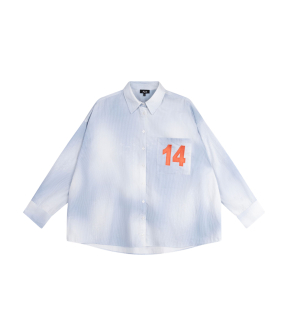 Alix The Label Ladies Woven Faded Stripe Blouse Blouses Lichtblauw 2606933782