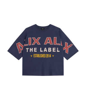 Alix The Label Ladies Knitted Big Alix Alix T-shirt T-shirts Donkerblauw 2606846806
