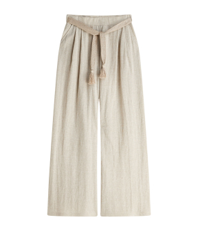 Summum Trouser Linen Look  Beige 4s2972-30761