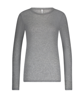 Summum Top Soft Lurex Tops Lichtgrijs 3s5170-30644