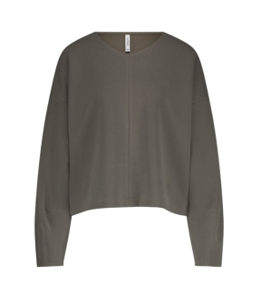 Summum Jersey Washed Modal Scuba Sweaters Khaki 3s5200-30606