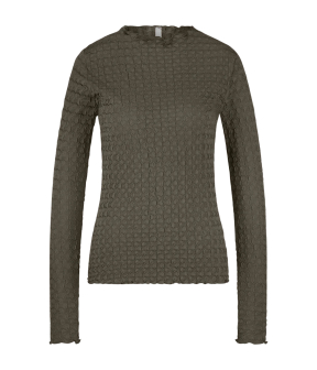 Summum Top Structure Jersey Tops Khaki 3s5166-30721